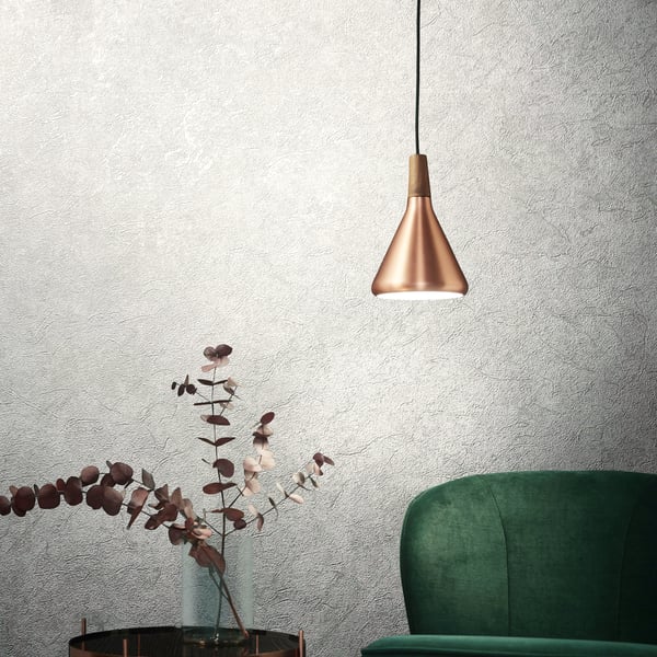 Galerie Wallpaper Product code: 95021_2 - Air Wallpaper Collection - White Colours - This earthy wallpaper will be a warming welcome to your home and perfect on all four walls or accompanied by a complementing design. The wallpaper has a subtle emboss that creates some structural depth and comes in a an on trend silver grey tone. It’s a great way to bring your room up to date with a natural and earthy feel. Design