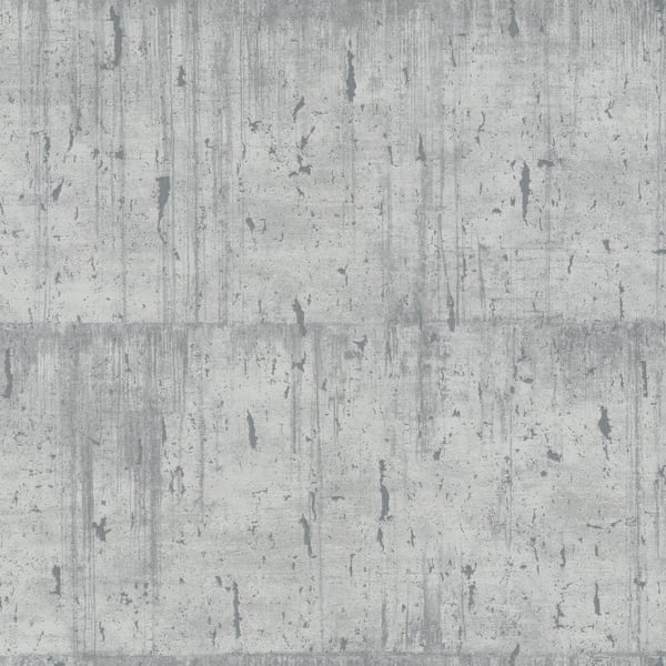 Galerie Wallpaper Product code: 95027 - Air Wallpaper Collection - Grey Colours - This aged concrete effect wallpaper is the perfect choice if you want to bring a room up to date in a dramatic way. With a subtle emboss to create some structural depth, it comes in an on-trend silver grey colourway. Drawing on the textures of, and resembling the stippled texture of ancient plasterwork or faded limestone, this unusual wallpaper will be a warming welcome to your home. This will be perfect on all four walls or can be accompanied by a complementary wallpaper. Design