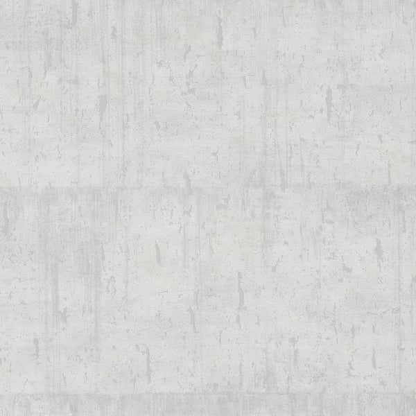 Galerie Wallpaper Product code: 95028 - Air Wallpaper Collection - White Colours - This aged concrete effect wallpaper is the perfect choice if you want to bring a room up to date in a dramatic way. With a subtle emboss to create some structural depth, it comes in an on-trend silver grey colourway. Drawing on the textures of, and resembling the stippled texture of ancient plasterwork or faded limestone, this unusual wallpaper will be a warming welcome to your home. This will be perfect on all four walls or can be accompanied by a complementary wallpaper. Design