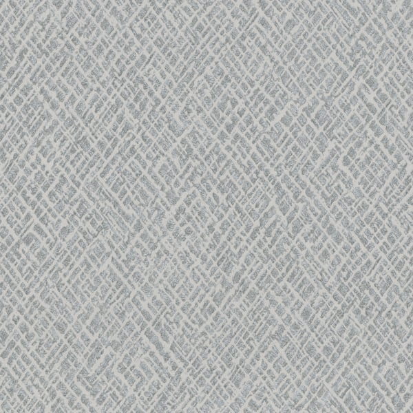 Galerie Wallpaper Product code: 95041 - Air Wallpaper Collection - Grey Colours - An interesting play on a diamond geometric, with industrial elements creating a cross hatch effect accentuated with an embossed sheen. A relaxing take on a classic pattern that will be on trend for years to come.  Design