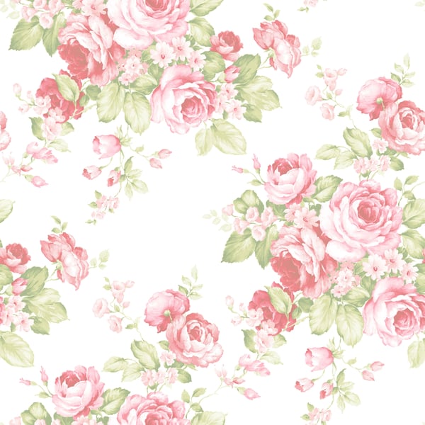 Galerie Wallpaper Product code: AB27612 - Abby Rose 4 Wallpaper Collection - Pink Green Colours - Grand Floral Design