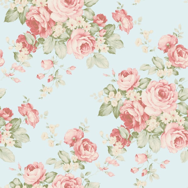 Galerie Wallpaper Product code: AB27615 - Abby Rose 4 Wallpaper Collection - Turquoise Red Green Colours - Grand Floral Design