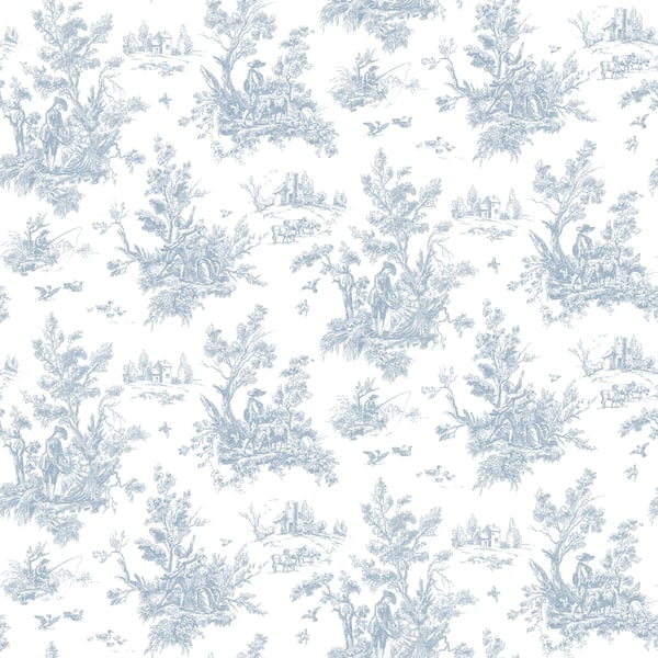 Galerie Wallpaper Product code: AB27656 - Abby Rose 4 Wallpaper Collection - Navy Colours - Toile Design