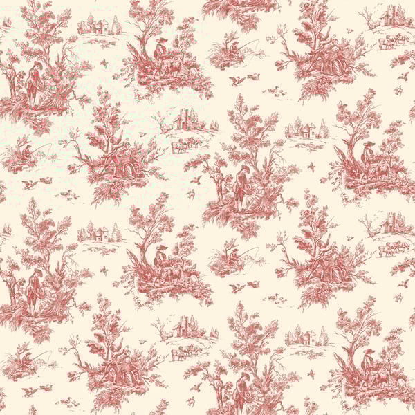 Galerie Wallpaper Product code: AB27657 - Abby Rose 4 Wallpaper Collection - Red Ochre Colours - Toile Design