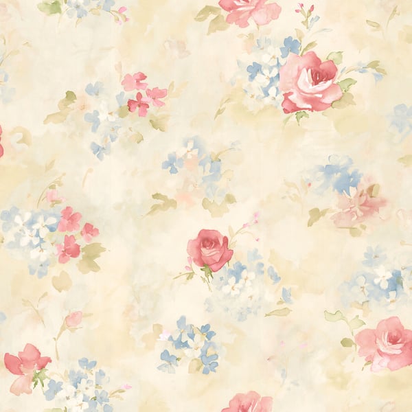 Galerie Wallpaper Product code: AB42418 - Abby Rose 4 Wallpaper Collection - Pink Blue Cream Colours - Morning Dew Design