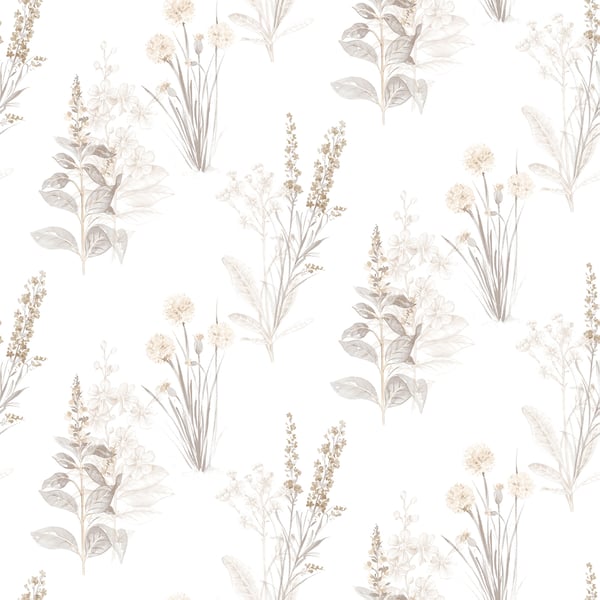 Galerie Wallpaper Product code: AB42446 - Abby Rose 4 Wallpaper Collection - Beige Grey Colours - Flora Design