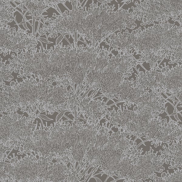 Galerie Wallpaper Product code: AC60011 - Absolutely Chic Wallpaper Collection - Grey Metallic Colours - Cherry Blossom Motif Design