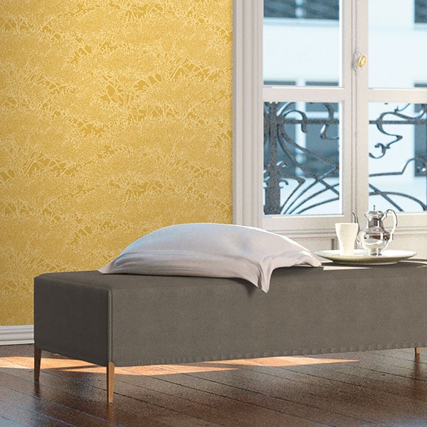 Galerie Wallpaper Product code: AC60013R - Absolutely Chic Wallpaper Collection - Yellow Colours - Cherry Blossom Motif Design