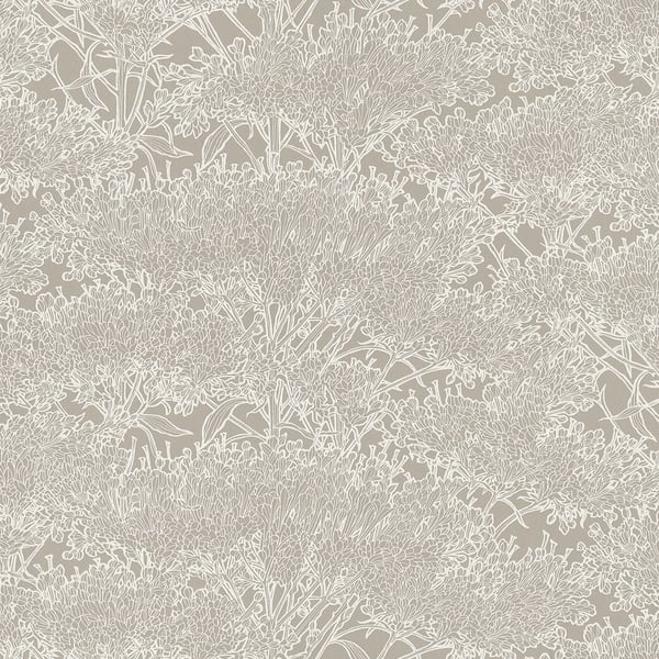 Galerie Wallpaper Product code: AC60014 - Absolutely Chic Wallpaper Collection - Beige Grey Metallic Colours - Cherry Blossom Motif Design