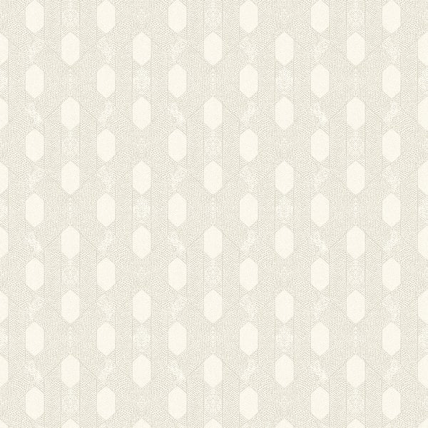 Galerie Wallpaper Product code: AC60020 - Absolutely Chic Wallpaper Collection - Cream Grey Metallic Colours - Art Deco Style Geometric Motif Design