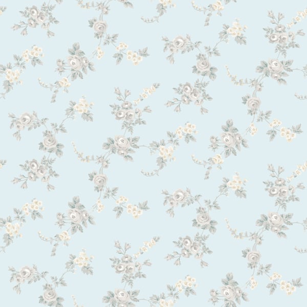 Galerie Wallpaper Product code: AF37706 - Abby Rose 4 Wallpaper Collection - Turquoise Grey Colours - Chic Rose Design