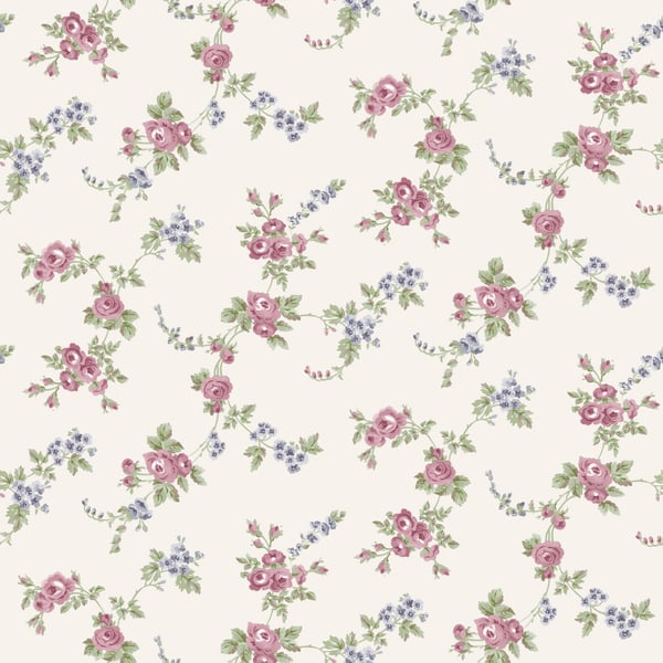 Galerie Wallpaper Product code: AF37707 - Abby Rose 4 Wallpaper Collection - Plum Grey Blue Colours - Chic Rose Design