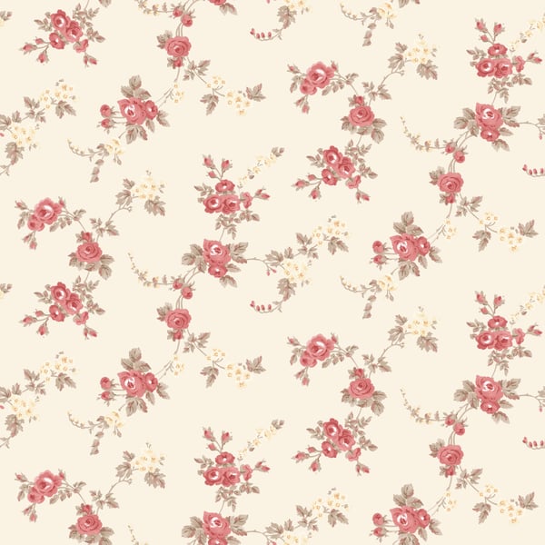 Galerie Wallpaper Product code: AF37708 - Abby Rose 4 Wallpaper Collection - Red Cream Green Colours - Chic Rose Design