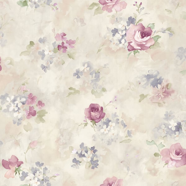 Galerie Wallpaper Product code: AF37710 - Abby Rose 4 Wallpaper Collection - Plum Grey Blue Colours - Morning Dew Design