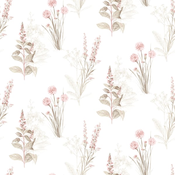 Galerie Wallpaper Product code: AF37715 - Abby Rose 4 Wallpaper Collection - Pink Khaki Grey Colours - Flora Design