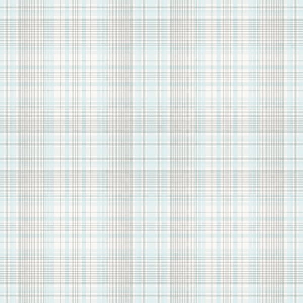 Galerie Wallpaper Product code: AF37720 - Abby Rose 4 Wallpaper Collection - Turquoise Grey Colours - Check Plaid Design