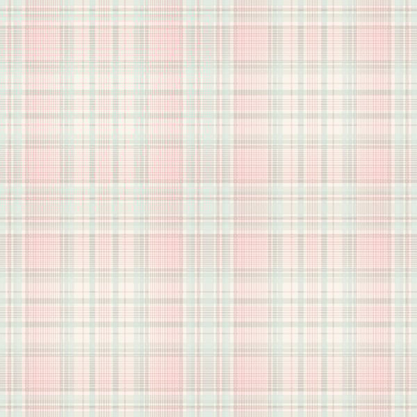 Galerie Wallpaper Product code: AF37723 - Abby Rose 4 Wallpaper Collection - Turquoise Pink Cream Colours - Check Plaid Design