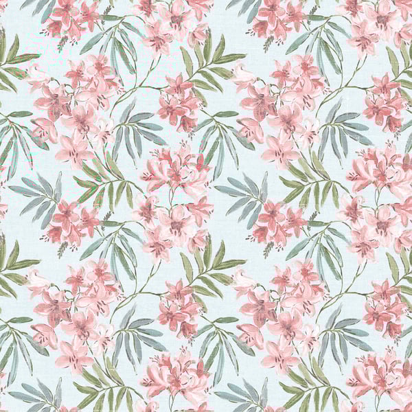 Galerie Wallpaper Product code: AF37725 - Abby Rose 4 Wallpaper Collection - Turquoise Green Colours - Linen Floral Design
