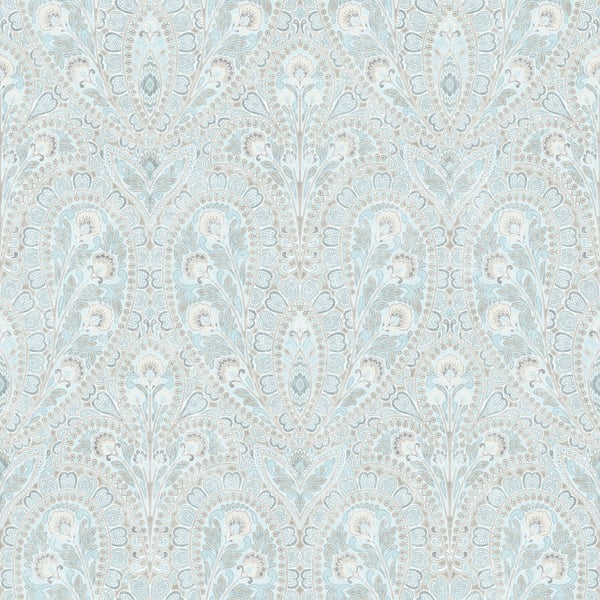 Galerie Wallpaper Product code: AF37728 - Abby Rose 4 Wallpaper Collection - Turquoise Grey Colours - Ornamental Paisley Design