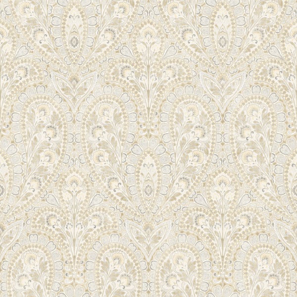Galerie Wallpaper Product code: AF37730 - Abby Rose 4 Wallpaper Collection - Yellow Grey Cream Colours - Ornamental Paisley Design