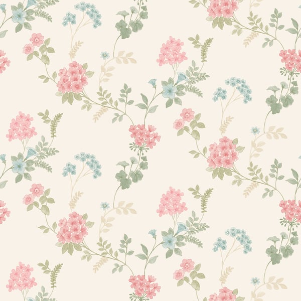 Galerie Wallpaper Product code: AF37734 - Abby Rose 4 Wallpaper Collection - Pink Green Blue Colours - Fern Floral Design