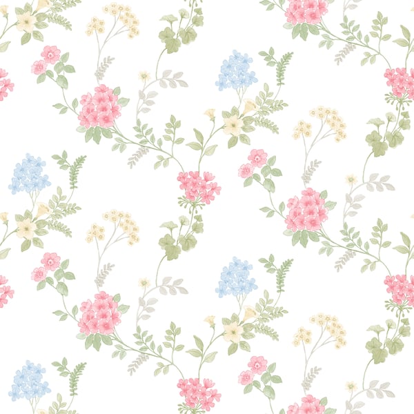 Galerie Wallpaper Product code: AF37735 - Abby Rose 4 Wallpaper Collection - Pink Green Yellow Colours - Fern Floral Design