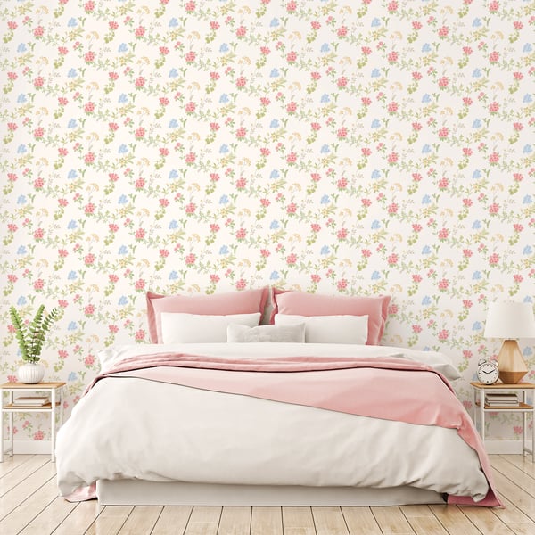 Galerie Wallpaper Product code: AF37735_2 - Abby Rose 4 Wallpaper Collection - Pink Green Yellow Colours - Fern Floral Design