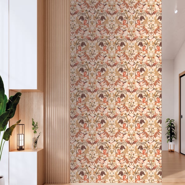 Galerie Wallpaper Product code: DW2000_2 - Designer Walls Wallpaper Collection - Cream Colours - Magic Animals Design