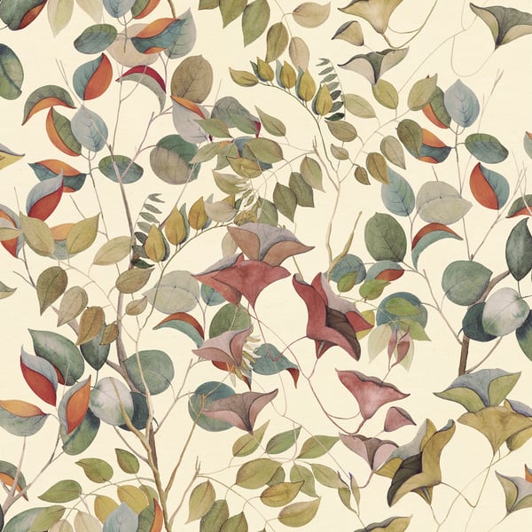 Galerie Wallpaper Product code: DW2005 - Designer Walls Wallpaper Collection - Cream Colours - Nature Leaves Design