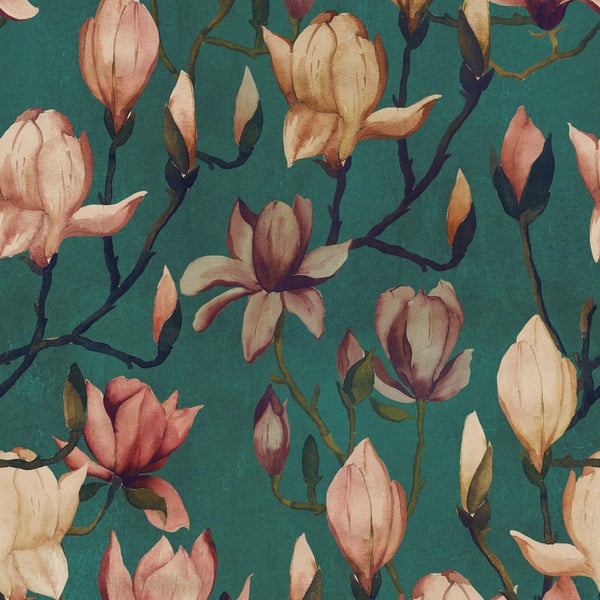 Galerie Wallpaper Product code: DW2017 - Designer Walls Wallpaper Collection - Heron Green Colours - Magnolia Design