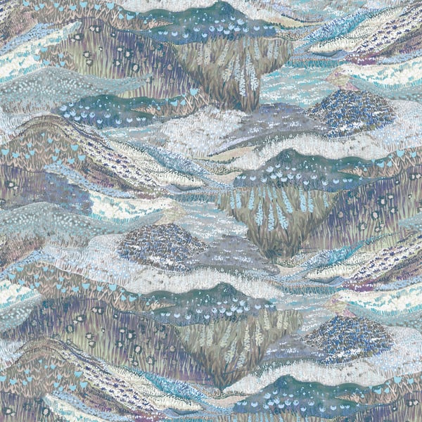 Galerie Wallpaper Product code: DW2024 - Designer Walls Wallpaper Collection - Light Blue Lilac Colours - Livelliuniti Design