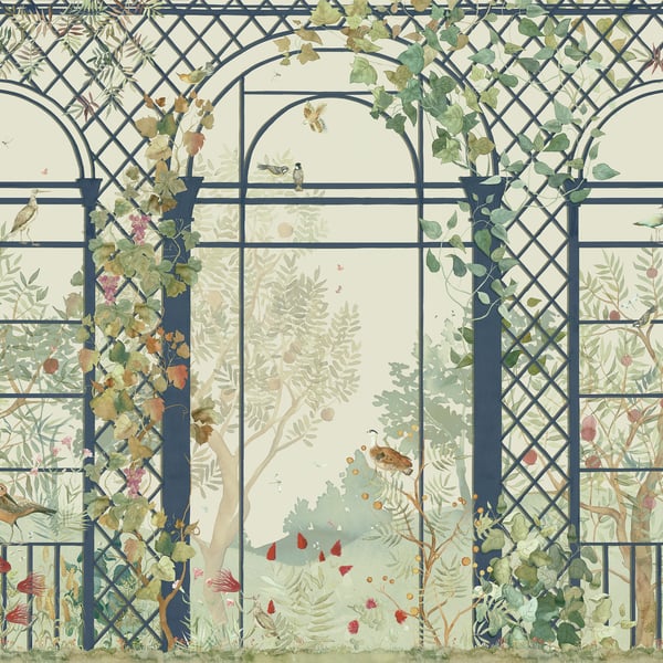 Galerie Wallpaper Product code: DW2031 - Designer Walls Wallpaper Collection - Whisper Green Colours - Greenhouse Design