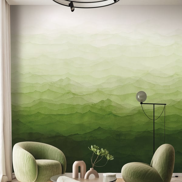 Galerie Wallpaper Product code: DW2034_2 - Designer Walls Wallpaper Collection - Garden Green Colours - Horizon Design