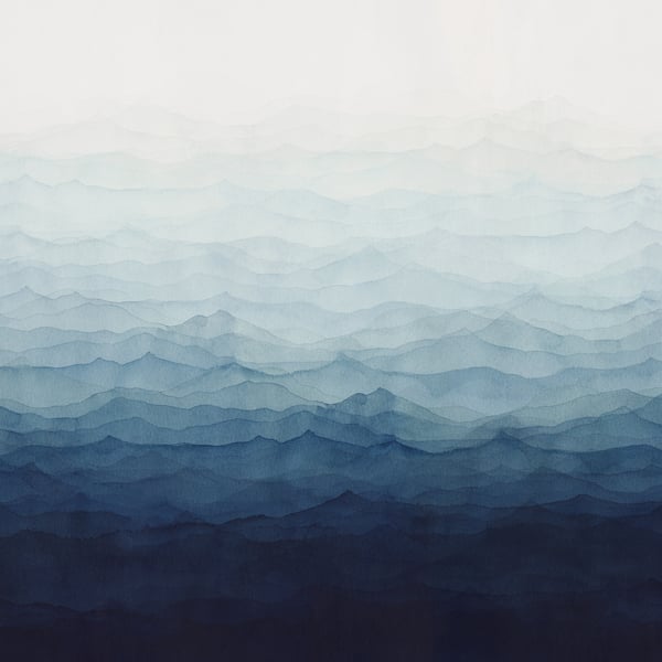 Galerie Wallpaper Product code: DW2036 - Designer Walls Wallpaper Collection - Indigo Blue Colours - Horizon Design