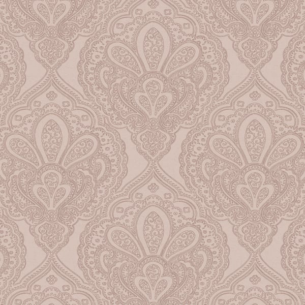 Galerie Wallpaper Product code: DWP0247-04 - Emporium Wallpaper Collection - Pink Rose Gold Colours - Mehndi Damask Design