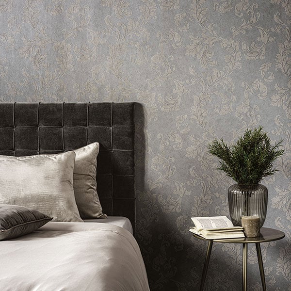 Galerie Wallpaper Product code: DWP0250-02R - Emporium Wallpaper Collection - Grey Colours - Acanthus trail Design