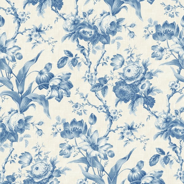 Galerie Wallpaper Product code: FC61202 - French Country Wallpaper Collection - Blue Dragon Colours -  En Rose Design