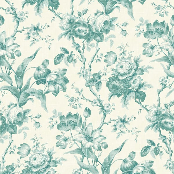 Galerie Wallpaper Product code: FC61214 - French Country Wallpaper Collection - Azure Water Colours -  En Rose Design