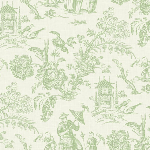 Galerie Wallpaper Product code: FC61804 - French Country Wallpaper Collection - Kiwi Colours -  Chinois Design