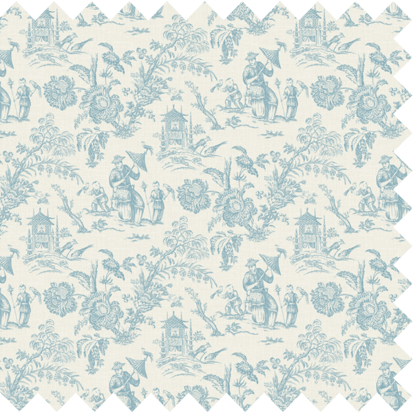Galerie Wallpaper Product code: FC62802F - French Country Wallpaper Collection - Blue Springs Colours -  Chinois Linen Design