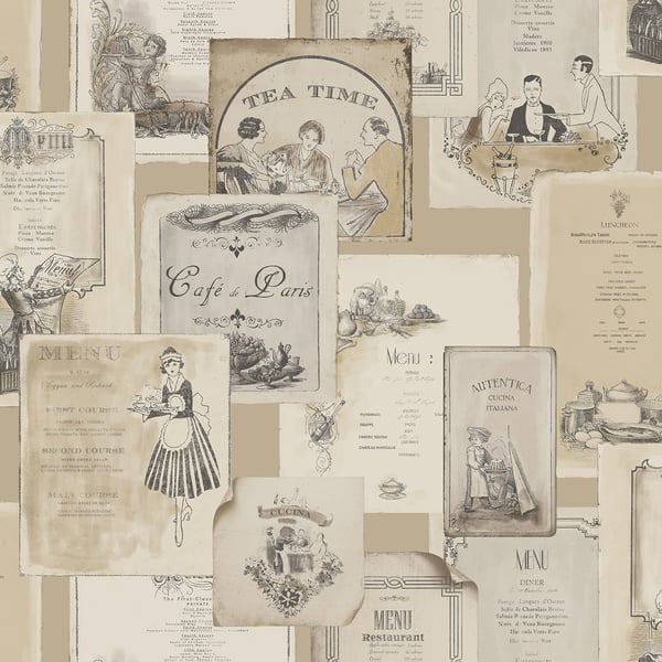 Galerie Wallpaper Product code: G12285 - Kitchen Recipes Wallpaper Collection -   