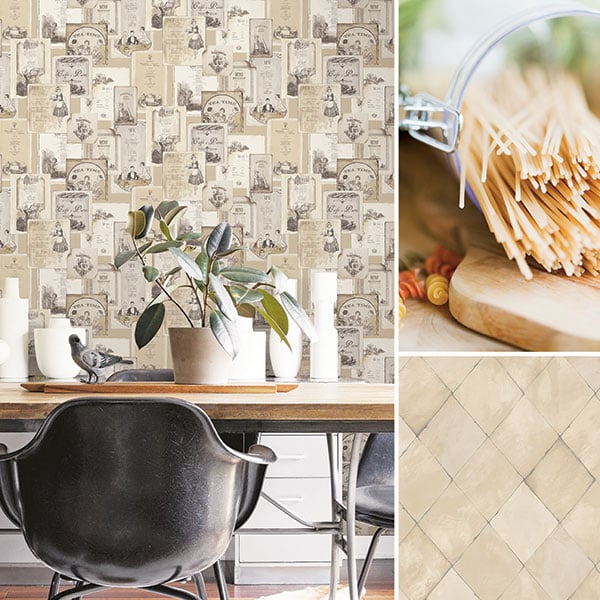 Galerie Wallpaper Product code: G12285R_G12259R - Kitchen Recipes Wallpaper Collection -   