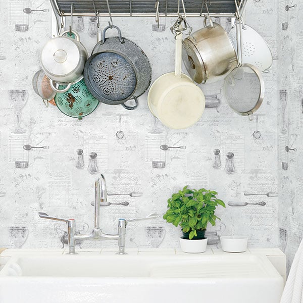Galerie Wallpaper Product code: G12293R - Kitchen Recipes Wallpaper Collection -   