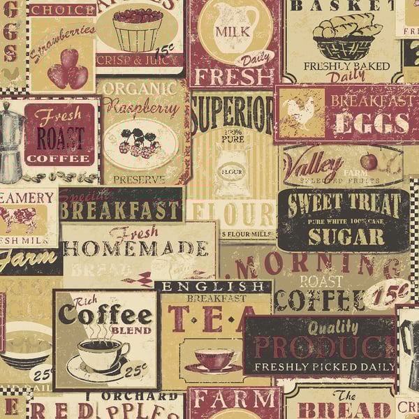 Galerie Wallpaper Product code: G12297 - Kitchen Recipes Wallpaper Collection -   