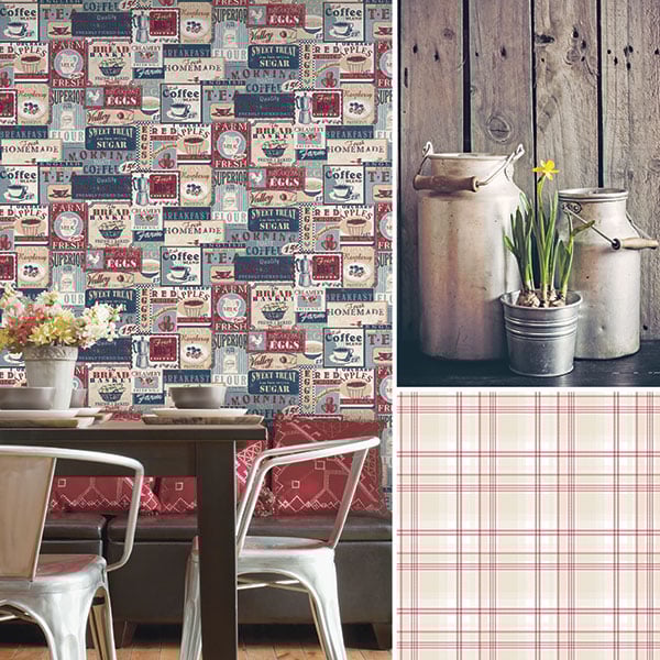 Galerie Wallpaper Product code: G12299R_G12276R - Kitchen Recipes Wallpaper Collection -   