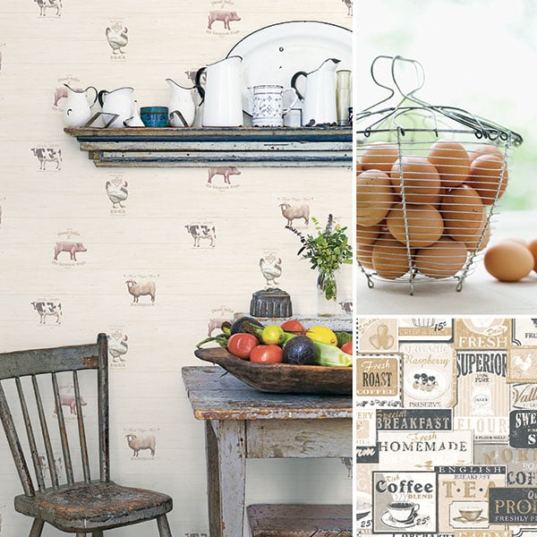 Galerie Wallpaper Product code: G12300R_G12298R - Kitchen Recipes Wallpaper Collection -   