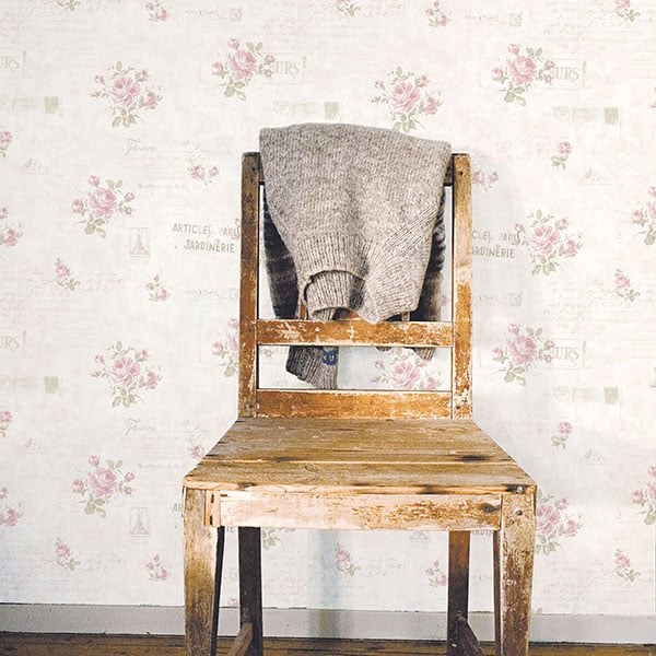 Galerie Wallpaper Product code: G45085R - Vintage Roses Wallpaper Collection - Pink Cream Colours - Postcard Florals Design