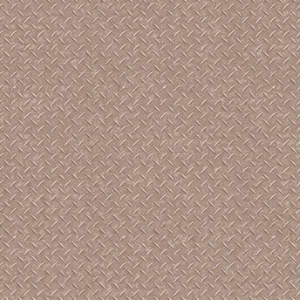 Galerie Wallpaper Product code: G45173 - Nostalgie Wallpaper Collection - Bronze Brown Colours - Diamond Plate Design