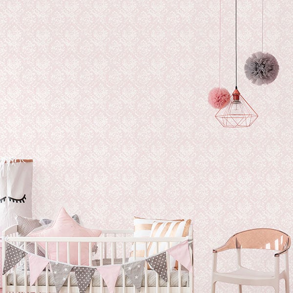 Galerie Wallpaper Product code: G45300R - Vintage Roses Wallpaper Collection - Pink White Colours - Damask Design