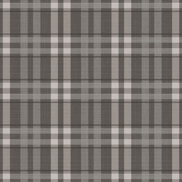 Galerie Wallpaper Product code: G45307 - Vintage Roses Wallpaper Collection - Black Colours - Plaid Design